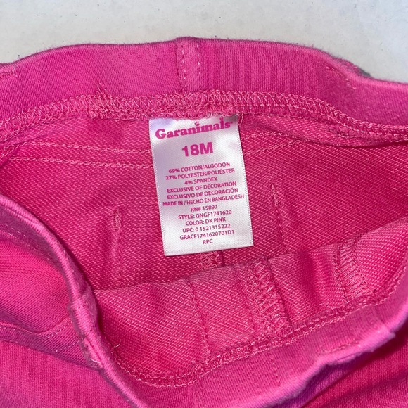 2 pc. NWOT Cat & Jack white pointelle sweater AND EUC Garanimals pink jeggings - Picture 4 of 7